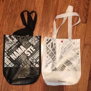 two lululemon tote bags